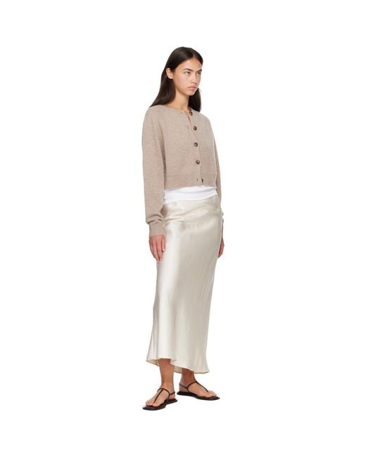 Loulou de Saison Brown Heike Cashmere Cardigan