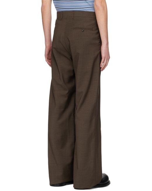 Martine Rose Brown Three-pocket Trousers for men