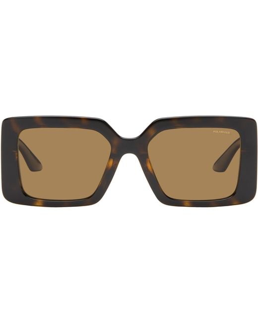 Versace Brown Greca Sunglasses