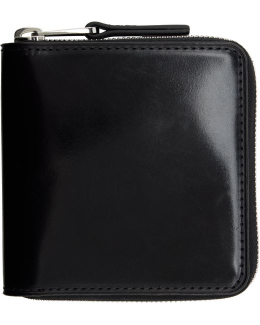 Lemaire Patina Zip Compact Bifold Wallet in Black for Men | Lyst
