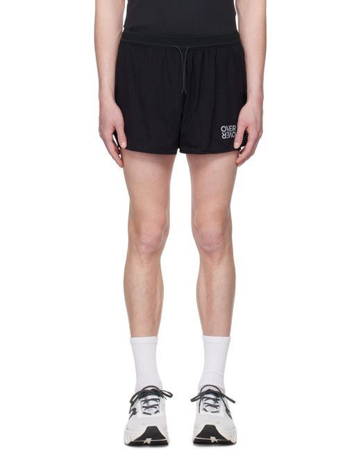 OVER OVER Black Track Shorts for men