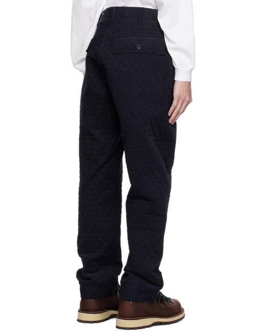 Engineered Garments Blue Navy Fatigue Trousers for men