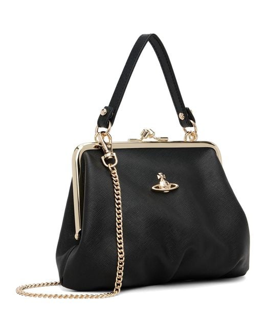 Vivienne Westwood Black Granny Frame Bag