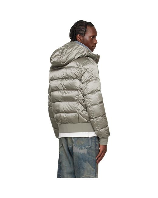 Parajumpers Gray Pharrell Hooded Down Jacket for men