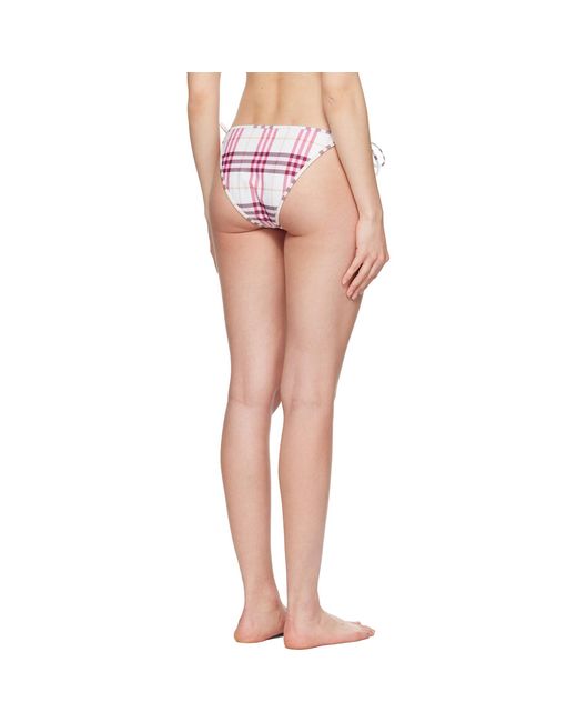 Burberry Pink Check Bikini Bottom