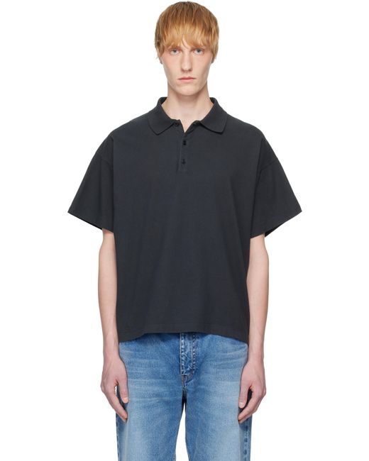 メンズ The Row ブラック Bry ポロシャツ Black