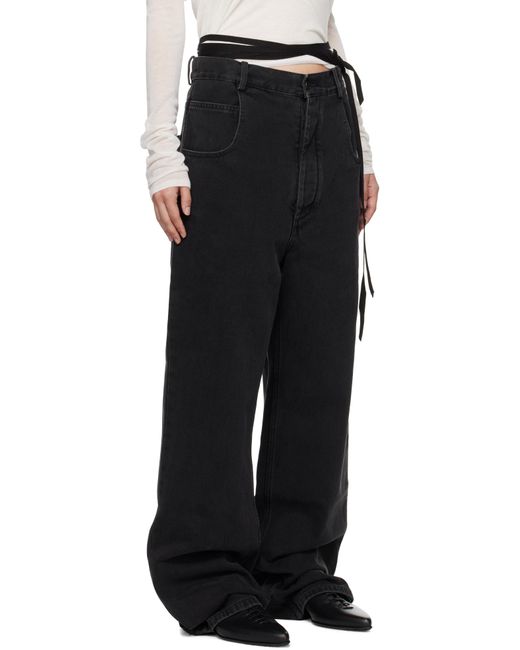 Ann Demeulemeester Black Polly 5 Pocket High-comfort Jeans