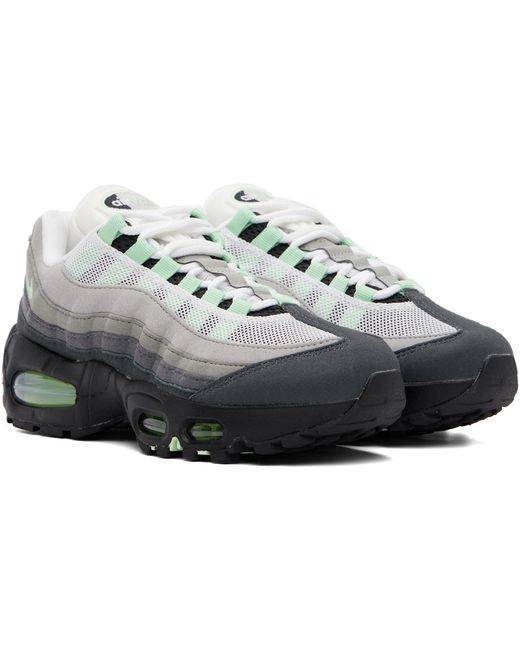 Nike Gray Air Max 95 Big Bubble Sneakers