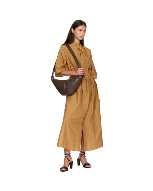 Lemaire Brown Medium Croissant Bag