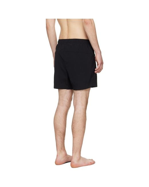 Thom Krom Black 19 Swim Shorts for men