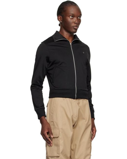 【関税込み】Coperni ブラック ジップアップ トラックジャケット メンズ Coperni ブラック ジップアップ トラックジャケット