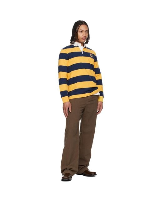 Polo Ralph Lauren Orange Classic Fit Polo Bear Rugby Polo for men