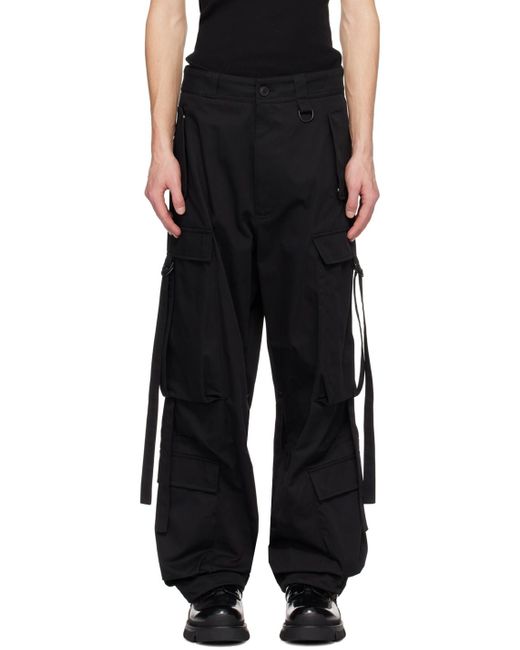 Givenchy Black Extended Trim Cargo Pants for men