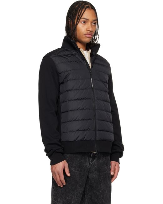 Canada Goose Black Hybridge Huron Full-Zip Down Jacket for men