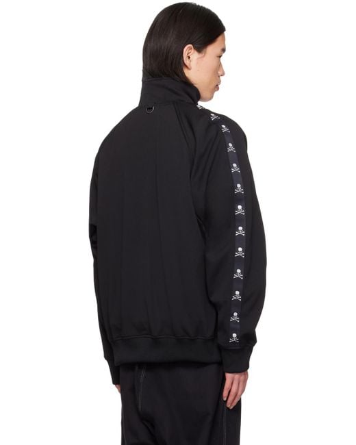 Mastermind Japan Black Raglan Sleeve Track Jacket for men