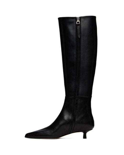Aeyde Black Sabrina Knee-High Boots