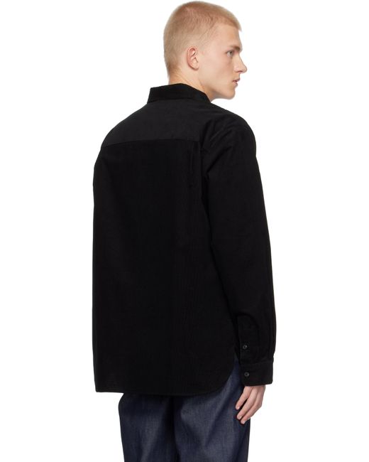 メンズ A.P.C. Mateo ロゴ シャツ Black