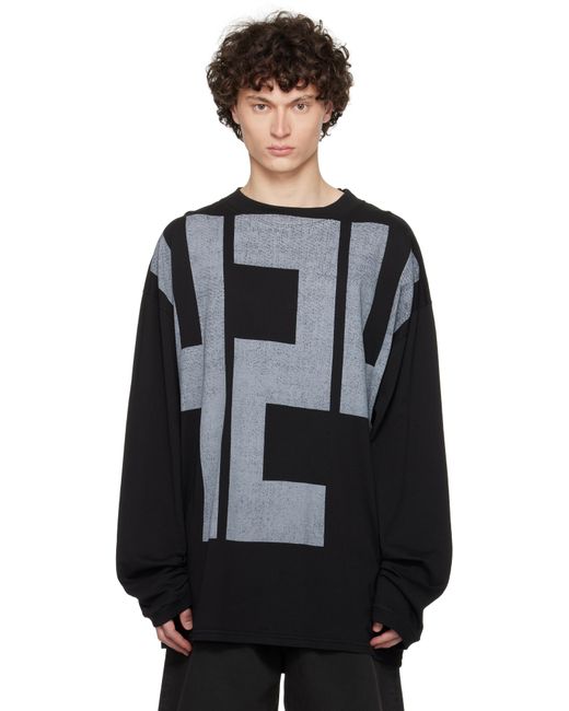 メンズ 424 ブラック Block Tシャツ Black