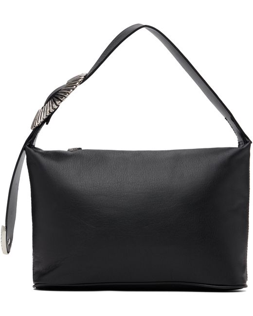Toga Black Leather Mini Clutch