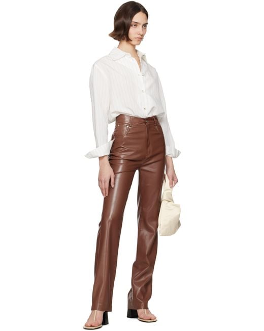 Nanushka Multicolor Jacoba Vegan Leather Pants