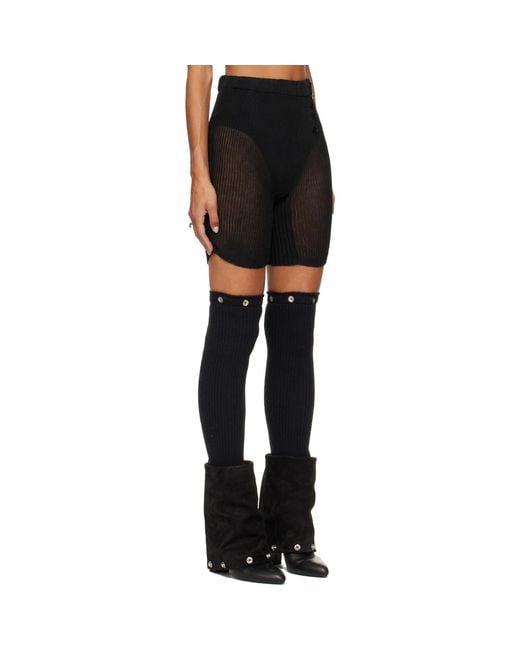 SECONDA Black Knitwear Shorts