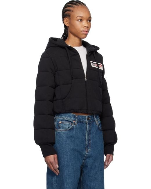 Moncler Genius Black Moncler X Palm Angels Zip Up Down Hoodie