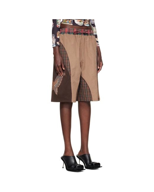 Chopova Lowena Natural Swoon Shorts