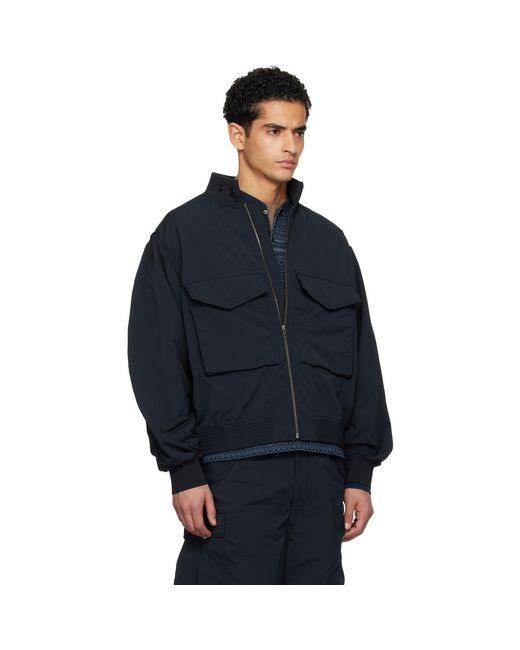 Nanamica Blue Alphadry Field Jacket for men