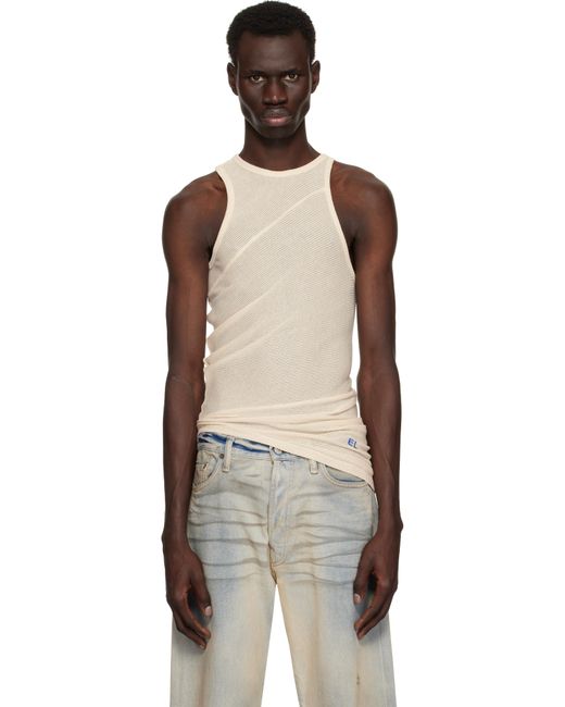 メンズ Eckhaus Latta ベージュ Spiral タンクトップ Black