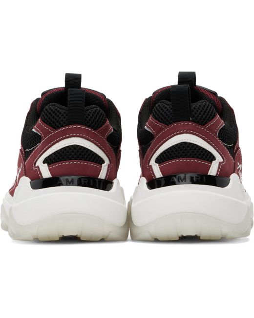 Amiri Black Burgundy Bone Runner Sneakers for men