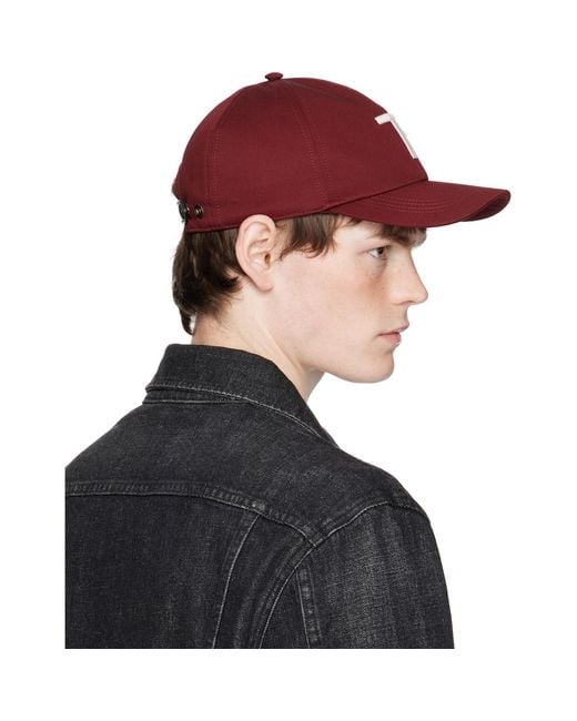 Tom Ford Black Brushed Cotton Cap for men