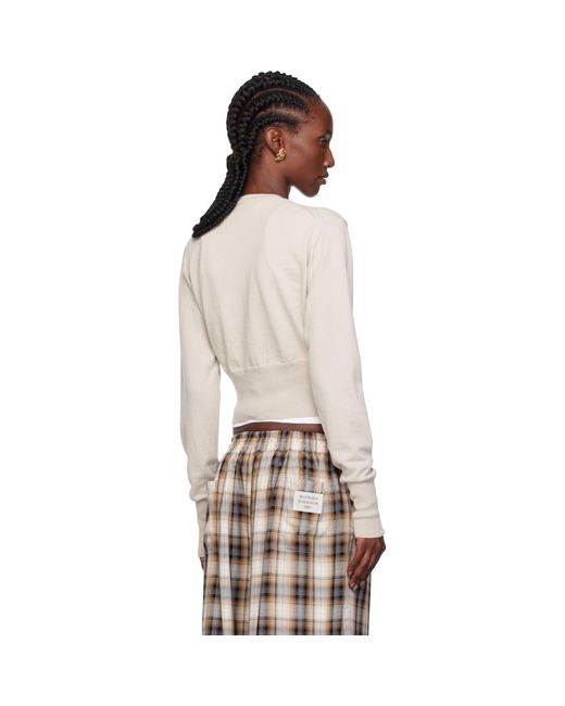 Vivienne Westwood Multicolor Taupe Bea Cropped Cardigan