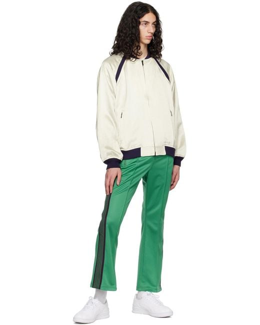 Needles Green & Purple W.s.s. Bomber Jacket for men