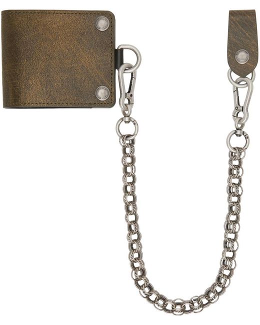 ANDERSSON BELL Green Oro Keychain Card Holder for men