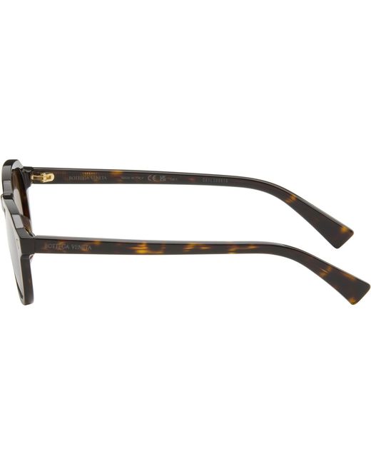 Bottega Veneta Black Round Sunglasses for men