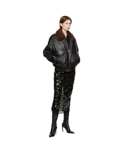 16Arlington Black Dia Sequin Midi Skirt