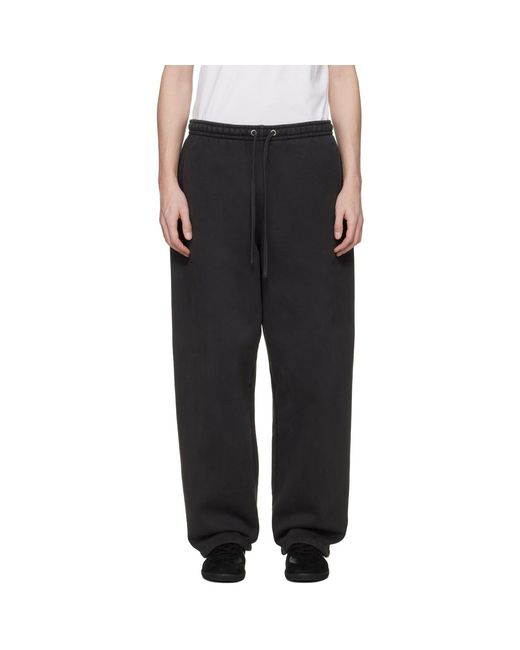 Skims Black Heavyweight Fleece Straight-Leg Sweatpants for men