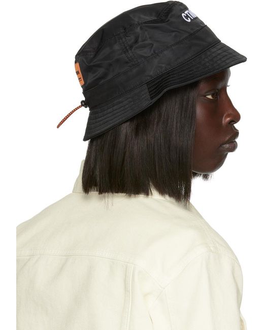 Heron Preston Brown Black 'style' Bucket Hat