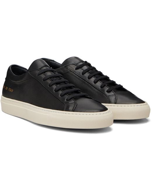 Common Projects Black Achilles Fw25 Sneakers for men