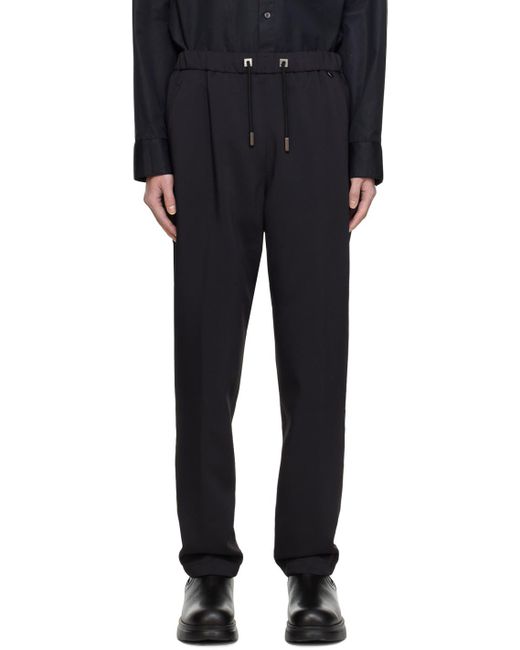 Pantalon de survêtement noir à cordon coulissant Wooyoungmi pour homme en coloris Black