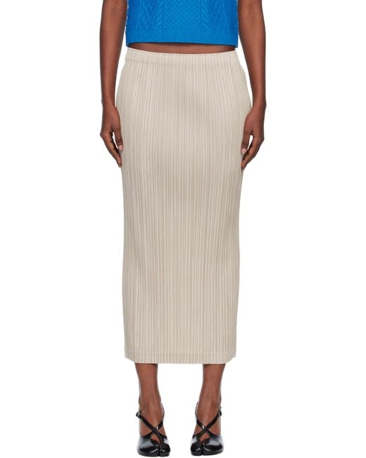 Pleats Please Issey Miyake Black Thicker 1 Maxi Skirt