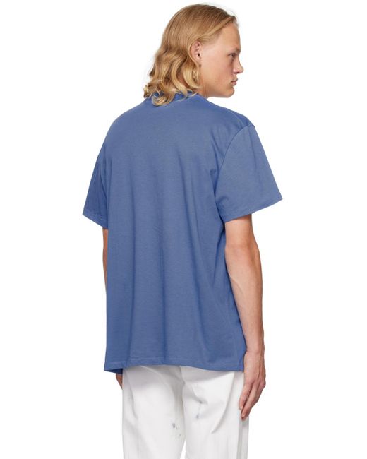 Alexander McQueen Blue Selvedge Tape T-shirt for men