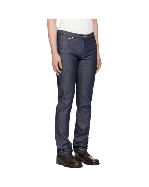 A.P.C. Blue Petit Standard Jeans for men
