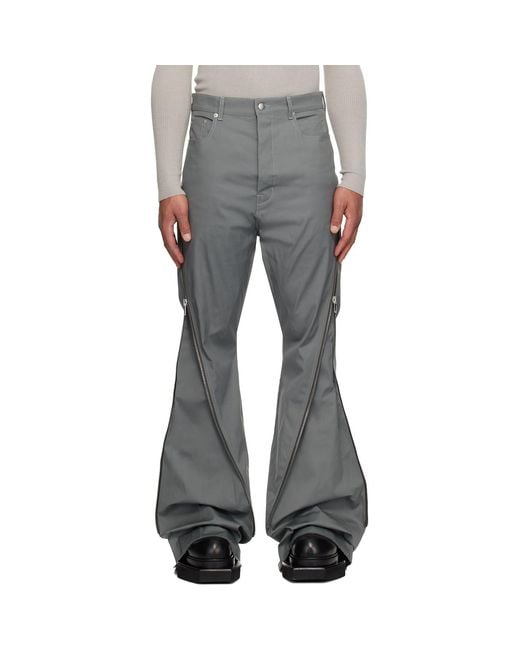 Rick Owens Gray Concordians Bolan Banana Trousers for men