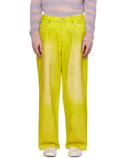 Jean 1981 jaune Acne pour homme en coloris Yellow