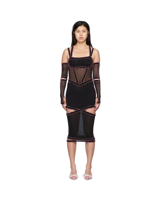 Nφdress Black Ssense Exclusive & Nylon Midi Dress