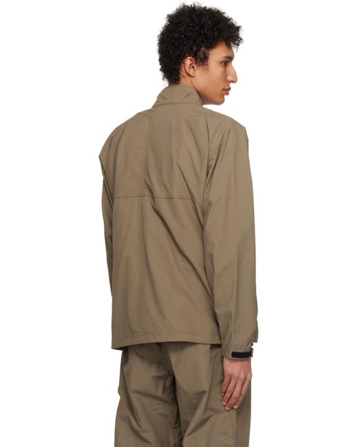 Goldwin Multicolor Win Taupe Wind Light Jacket for men