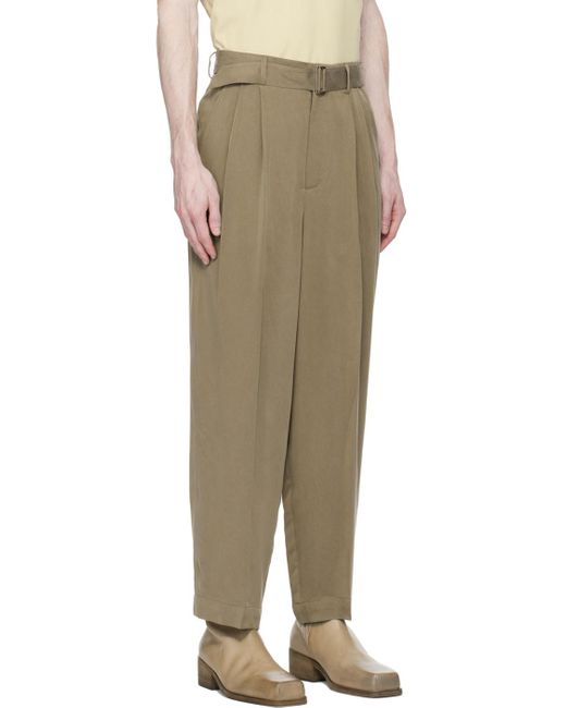 LE17SEPTEMBRE Natural Belted Trousers for men