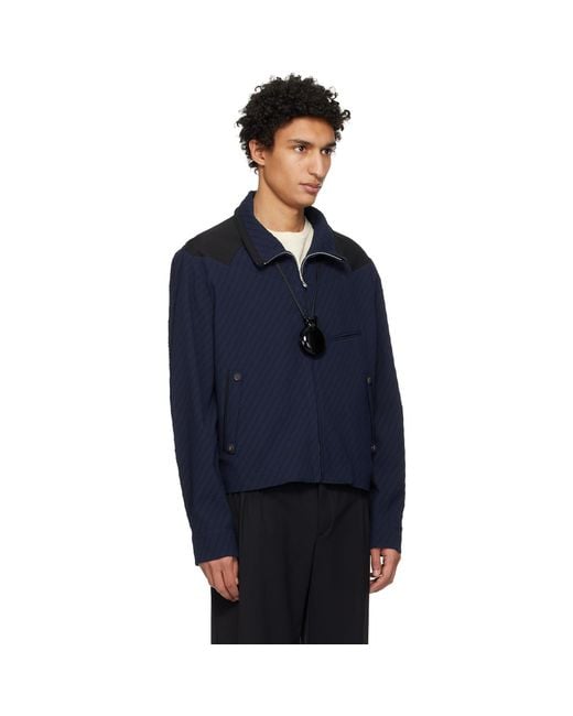 Kiko Kostadinov Blue Noro Jacket for men