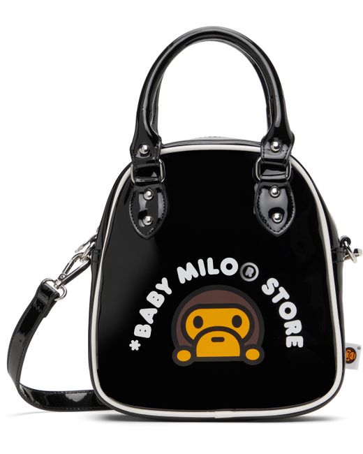 A Bathing Ape Black Bowling Bag